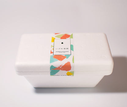 たっぷり大容量「いちごとミルク」紅白ジェラート